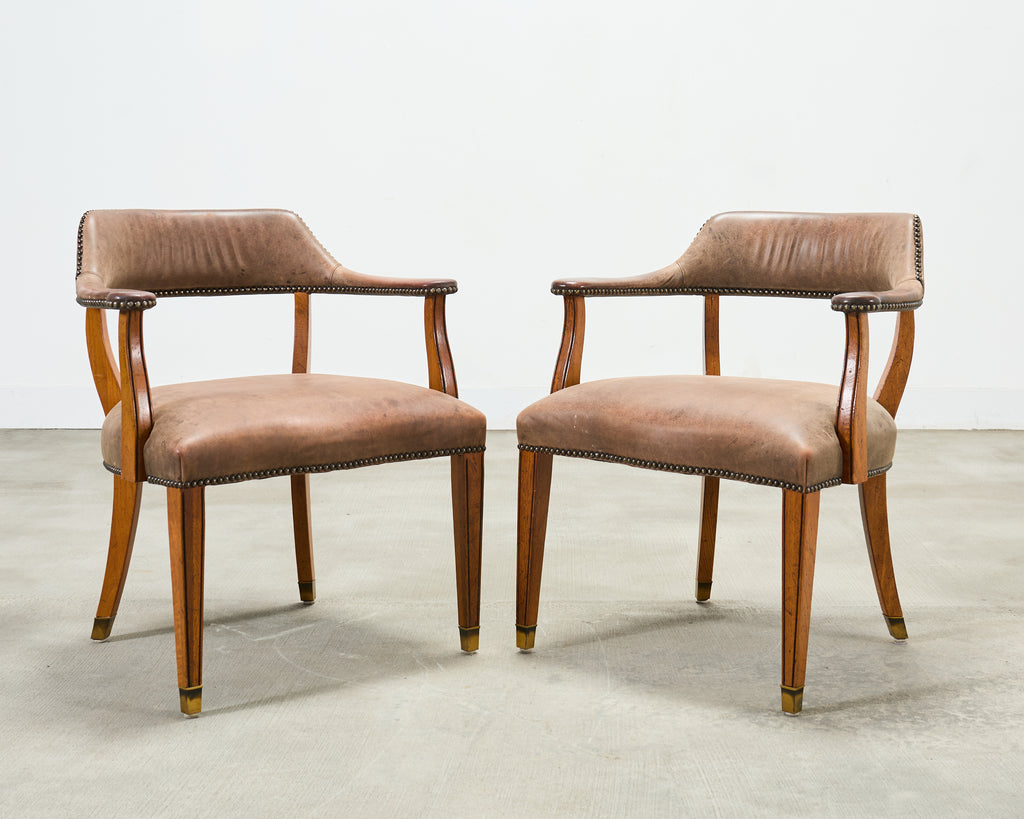 Set of Six Ralph Lauren Hither Hills Studio Dining Armchairs