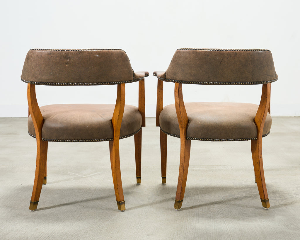 Set of Six Ralph Lauren Hither Hills Studio Dining Armchairs