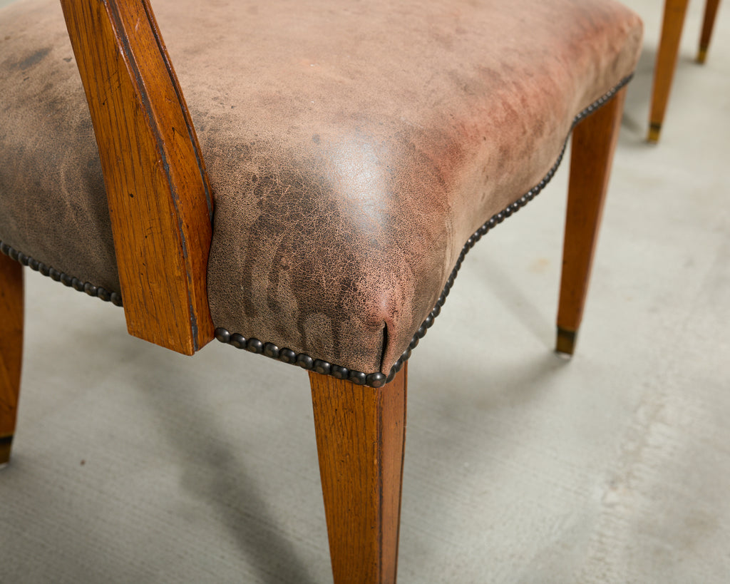 Set of Six Ralph Lauren Hither Hills Studio Dining Armchairs