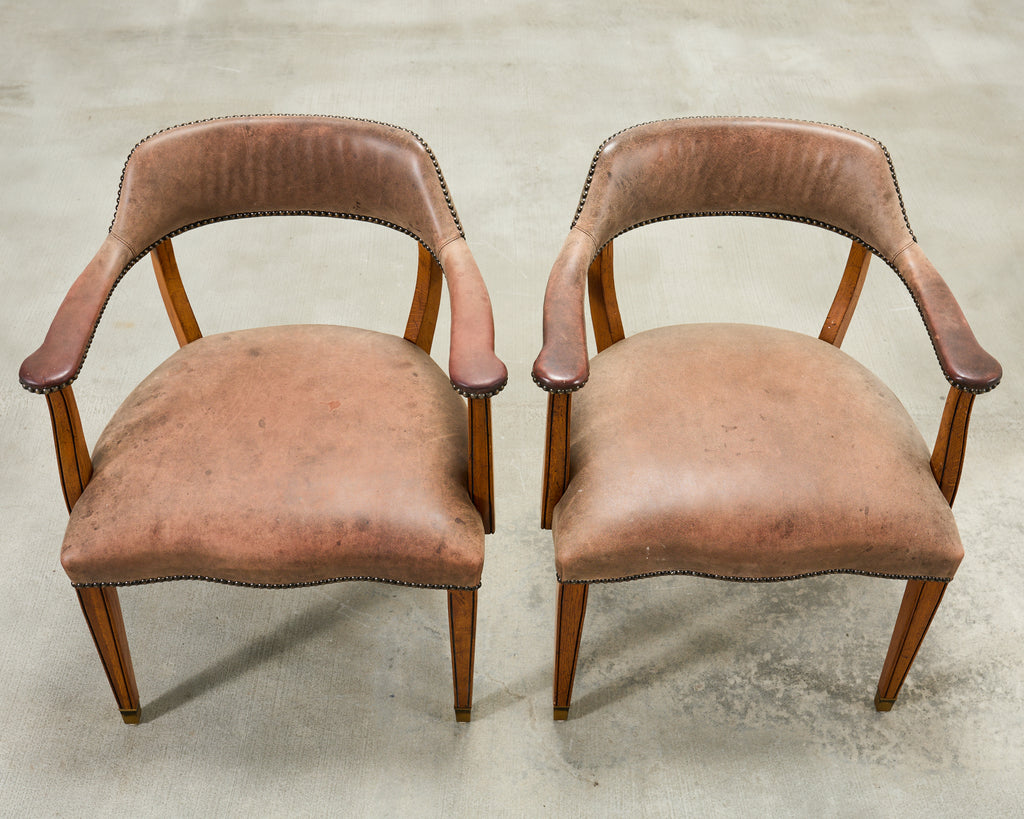 Set of Six Ralph Lauren Hither Hills Studio Dining Armchairs
