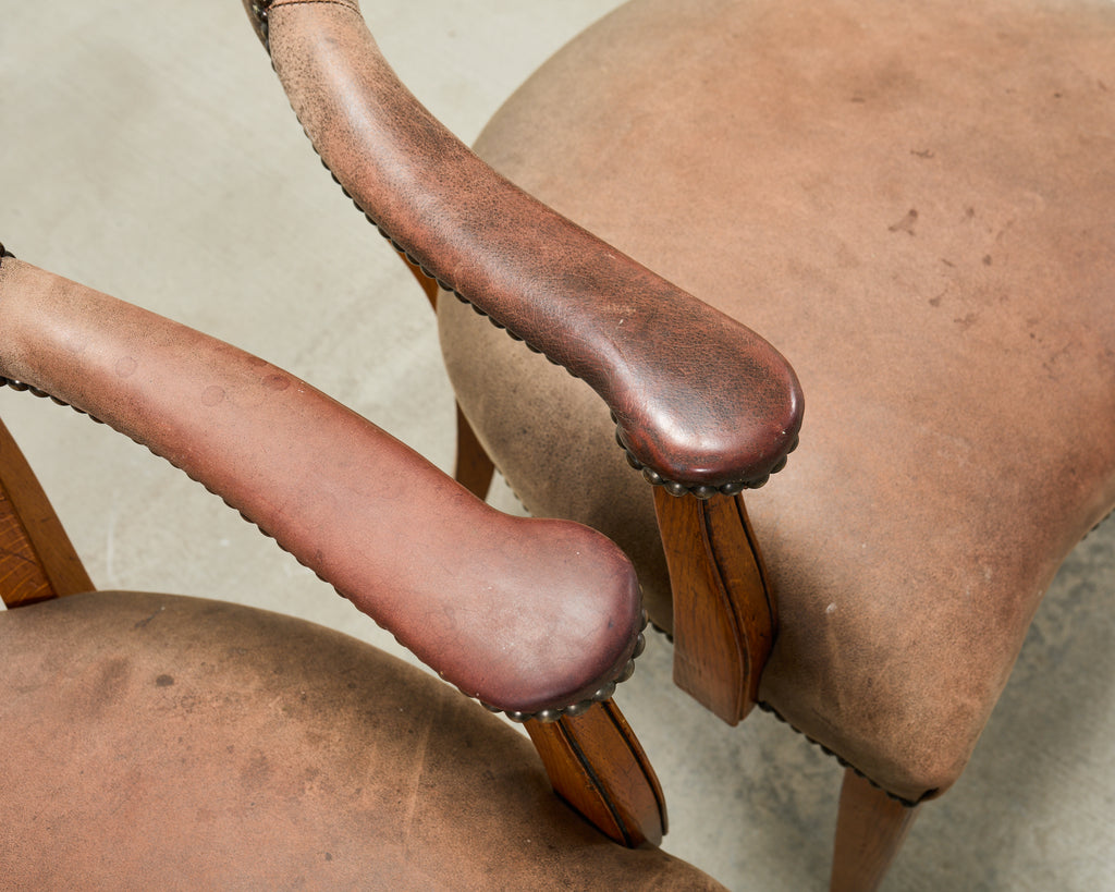 Set of Six Ralph Lauren Hither Hills Studio Dining Armchairs