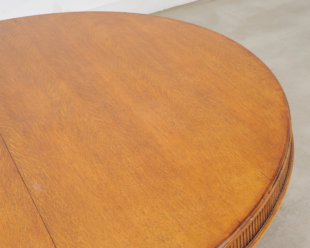 Ralph Lauren Hither Hills Round Oak Extending Dining Table