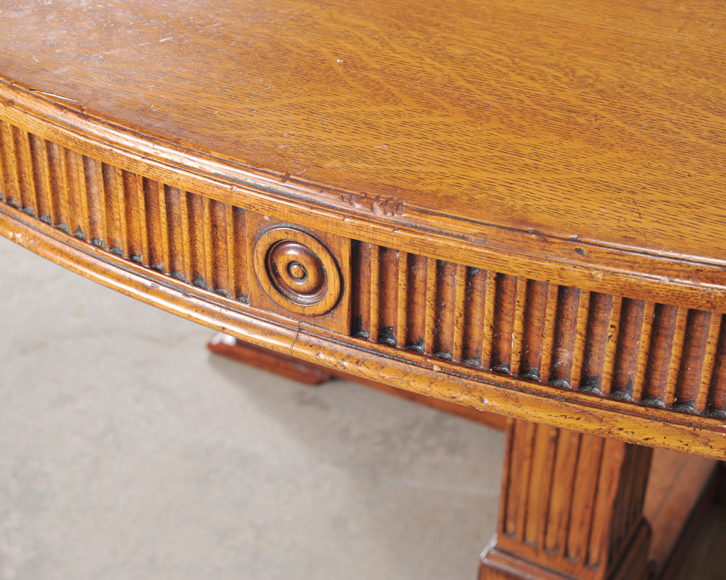 Ralph Lauren Hither Hills Round Oak Extending Dining Table