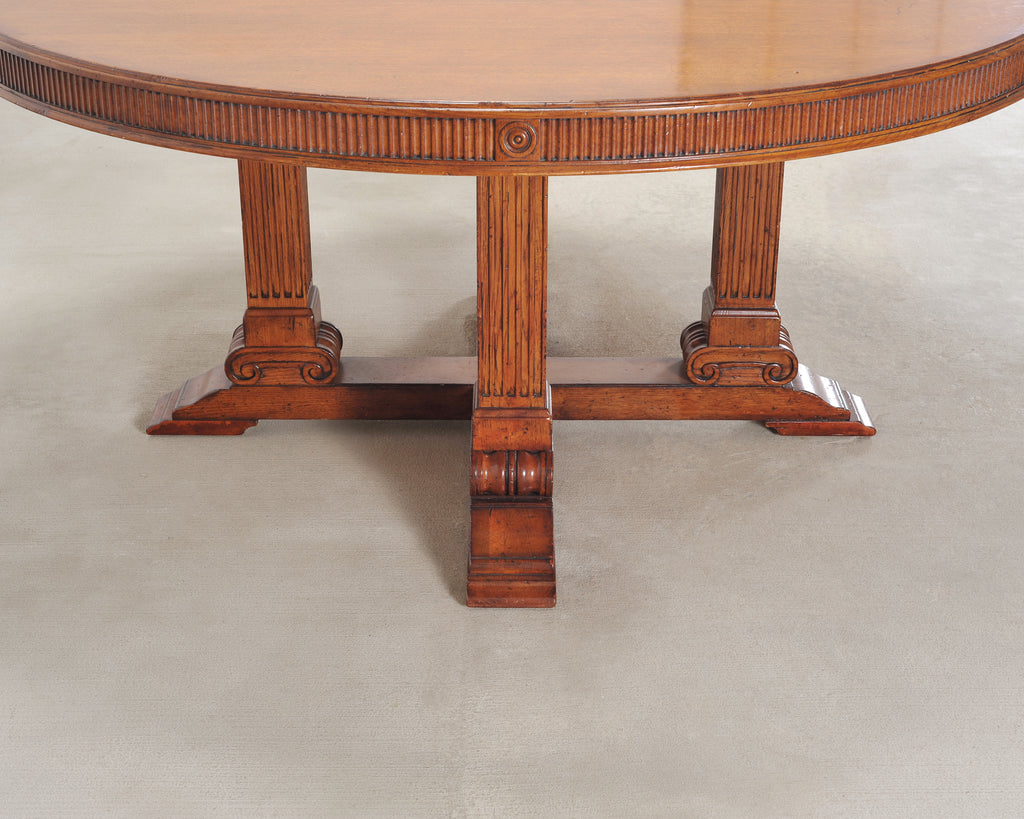 Ralph Lauren Hither Hills Round Oak Extending Dining Table