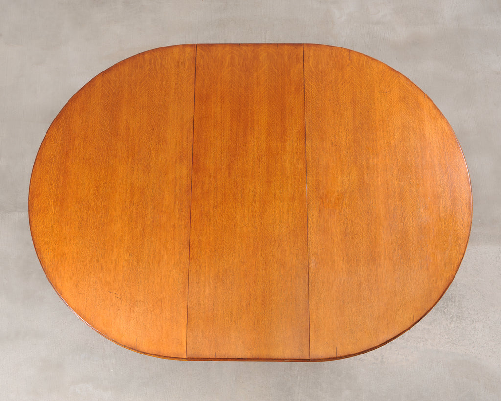 Ralph Lauren Hither Hills Round Oak Extending Dining Table