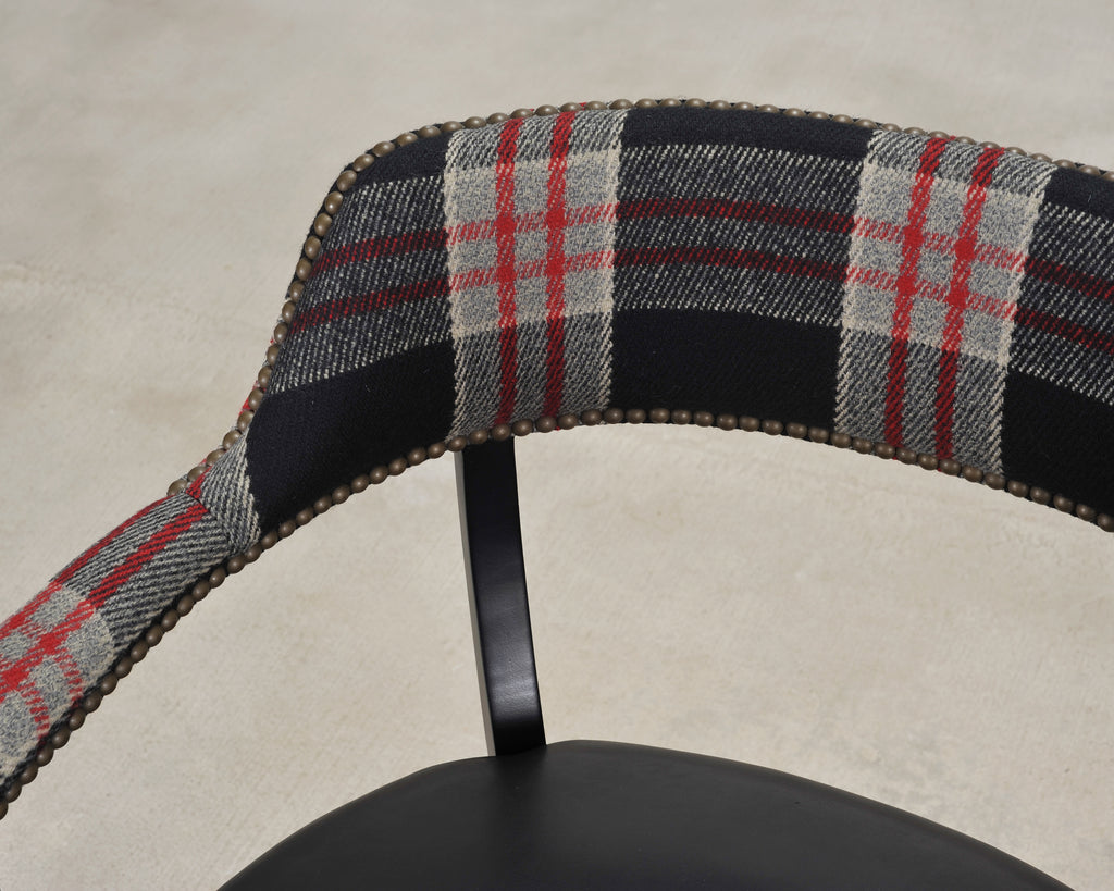 Ralph Lauren Hither Hills Studio Dining Arm Chair Tartan Leather