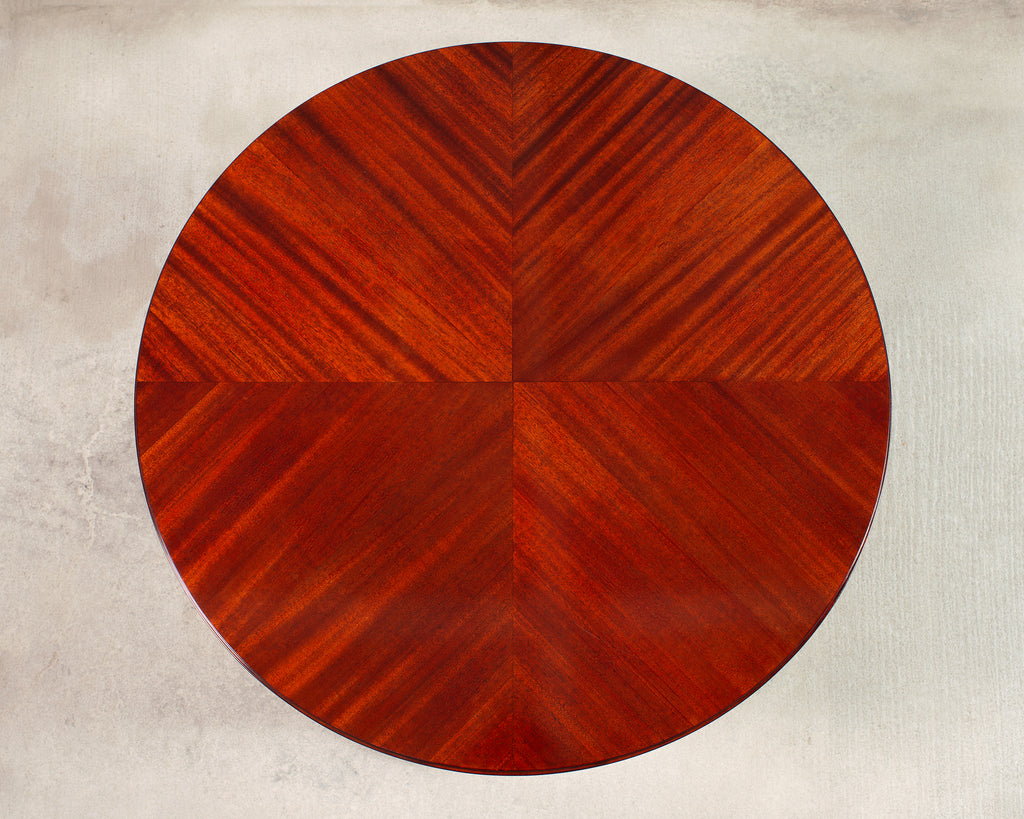 Ralph Lauren Italian Mahogany Round Modern Drum Table
