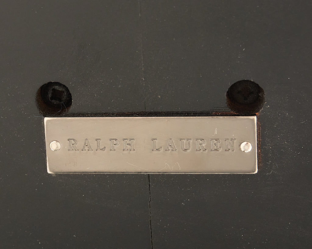 Ralph Lauren Ebonized Mahogany Round Basalt Dining Table