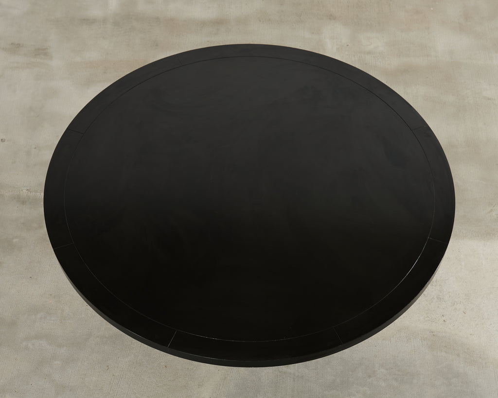 Ralph Lauren Ebonized Mahogany Round Basalt Dining Table