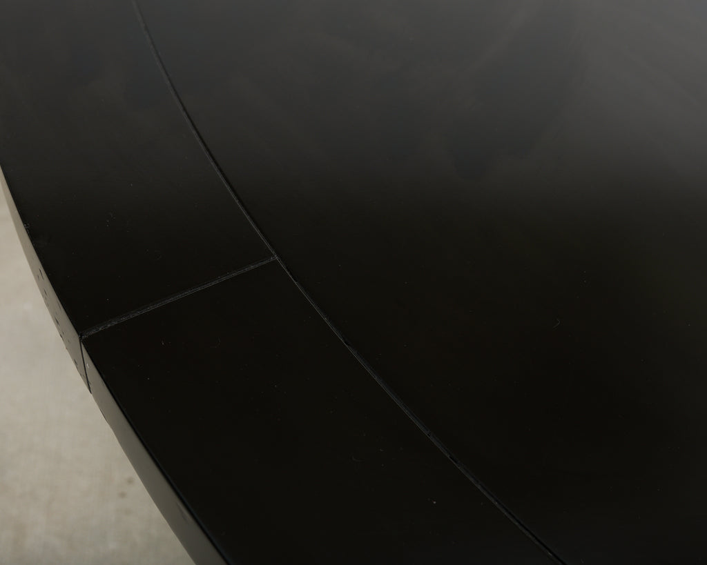 Ralph Lauren Ebonized Mahogany Round Basalt Dining Table