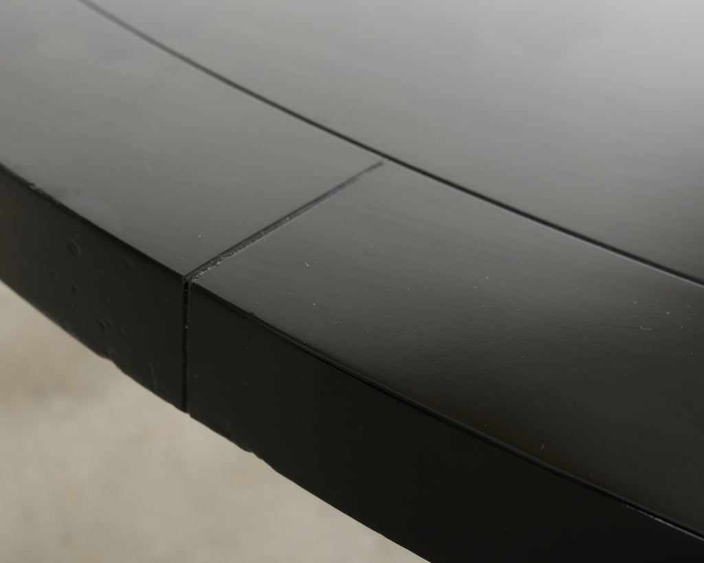 Ralph Lauren Ebonized Mahogany Round Basalt Dining Table