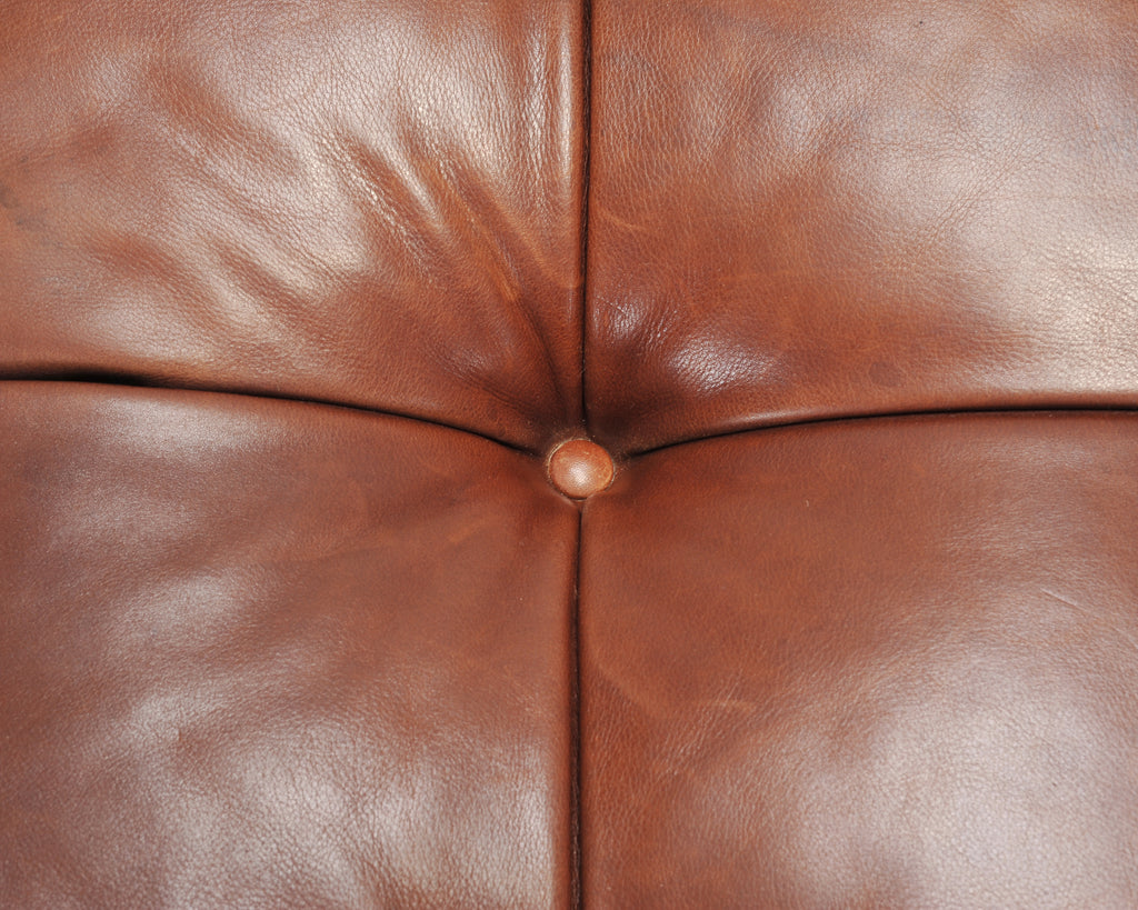 Ralph Lauren Country English Leather Writer's Ottoman 4 Ft