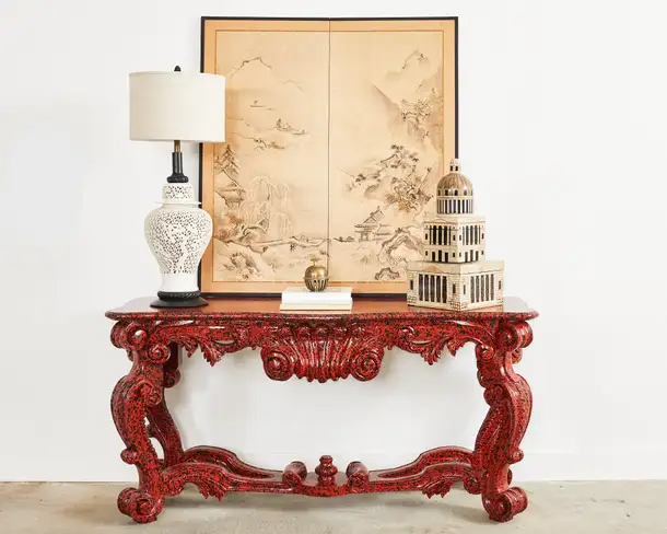 Japanese Meiji Two-Panel Screen Chinese Country Winter Landscape