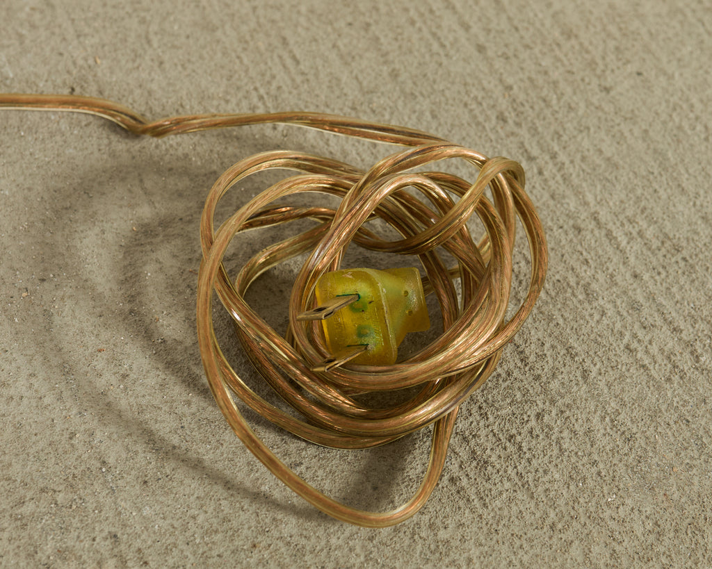 Pair of Patinated Brass Adjustable Pharmacy Floor Lamps