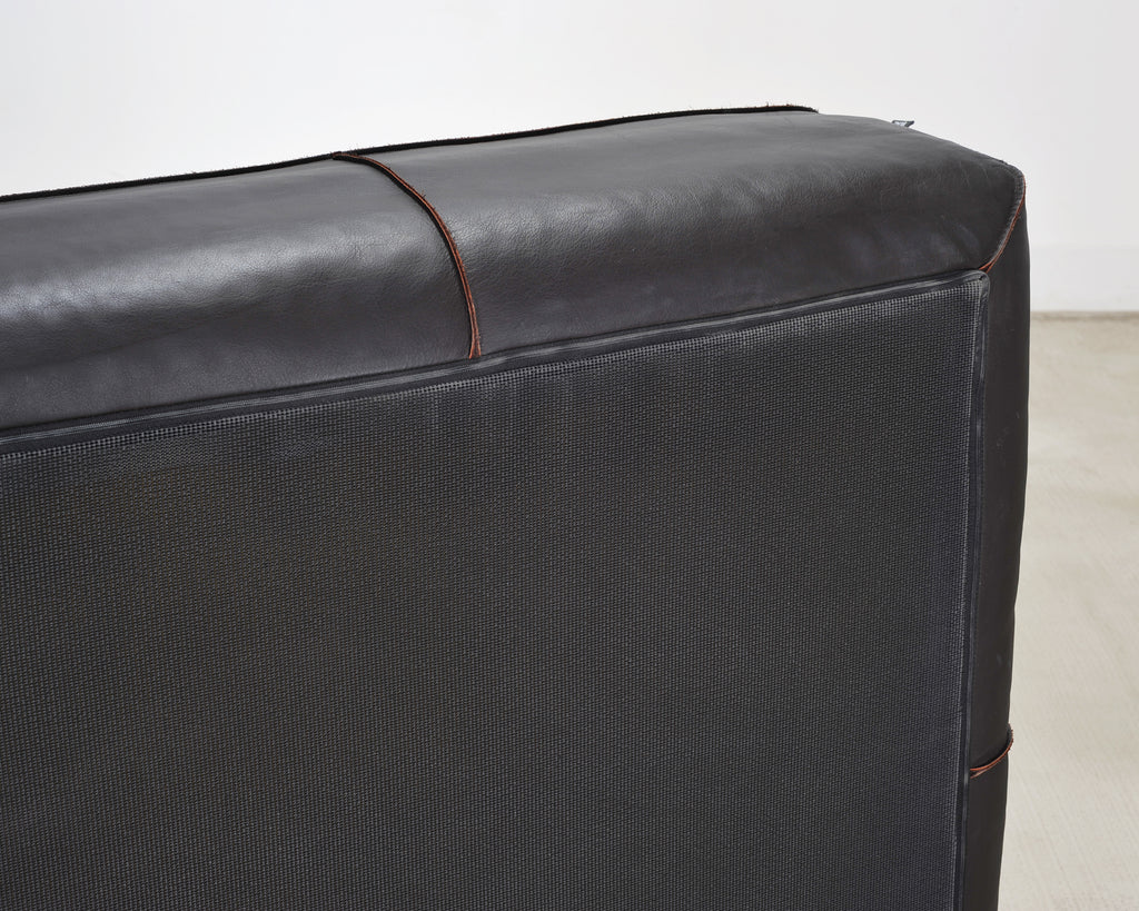 Rolf Benz German Leather 950 Floor Cushion Pouf Ottoman 3 Ft