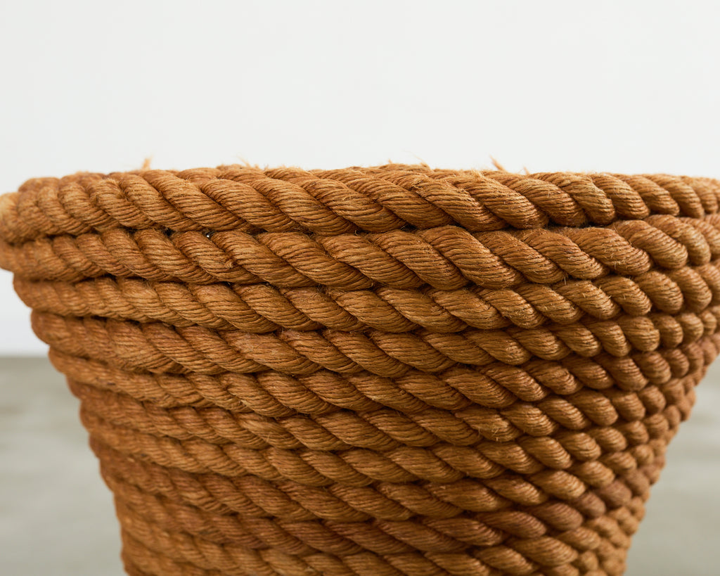 Pair of Audoux-Minnet Style Rope Drink Table Stools