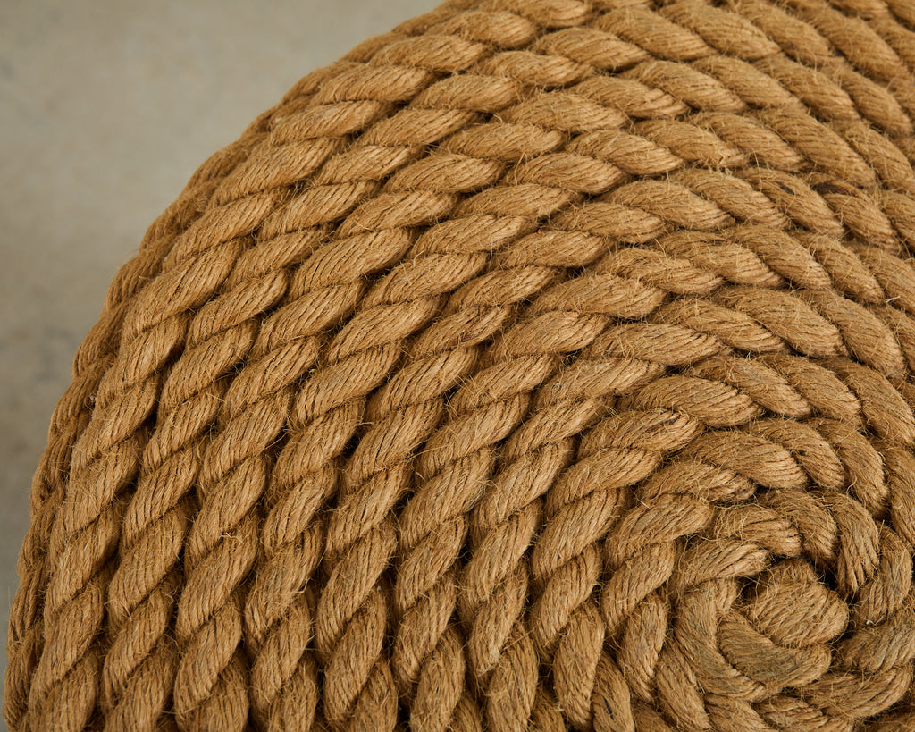 Pair of Audoux-Minnet Style Rope Drink Table Stools