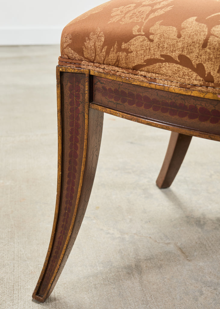 Set of Four Rose Tarlow "Feather" Dining Chairs in Fortuny
