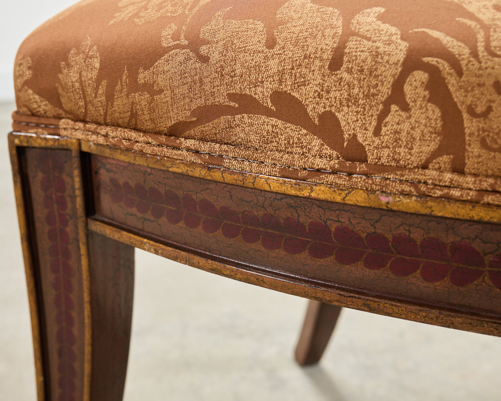 Set of Four Rose Tarlow "Feather" Dining Chairs in Fortuny