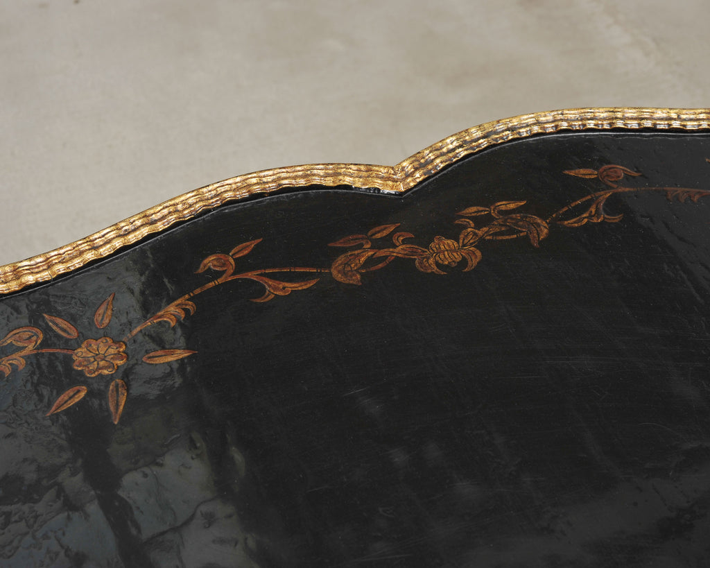 Dennis & Leen Chinoiserie Iron Gilt Tray Cocktail Table