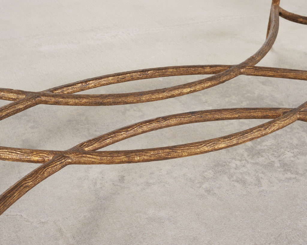 Dennis & Leen Chinoiserie Iron Gilt Tray Cocktail Table