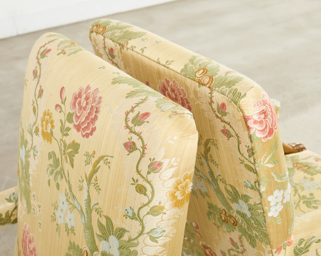 Set of Twelve Rose Tarlow Gold Leaf Kent Dining Chairs