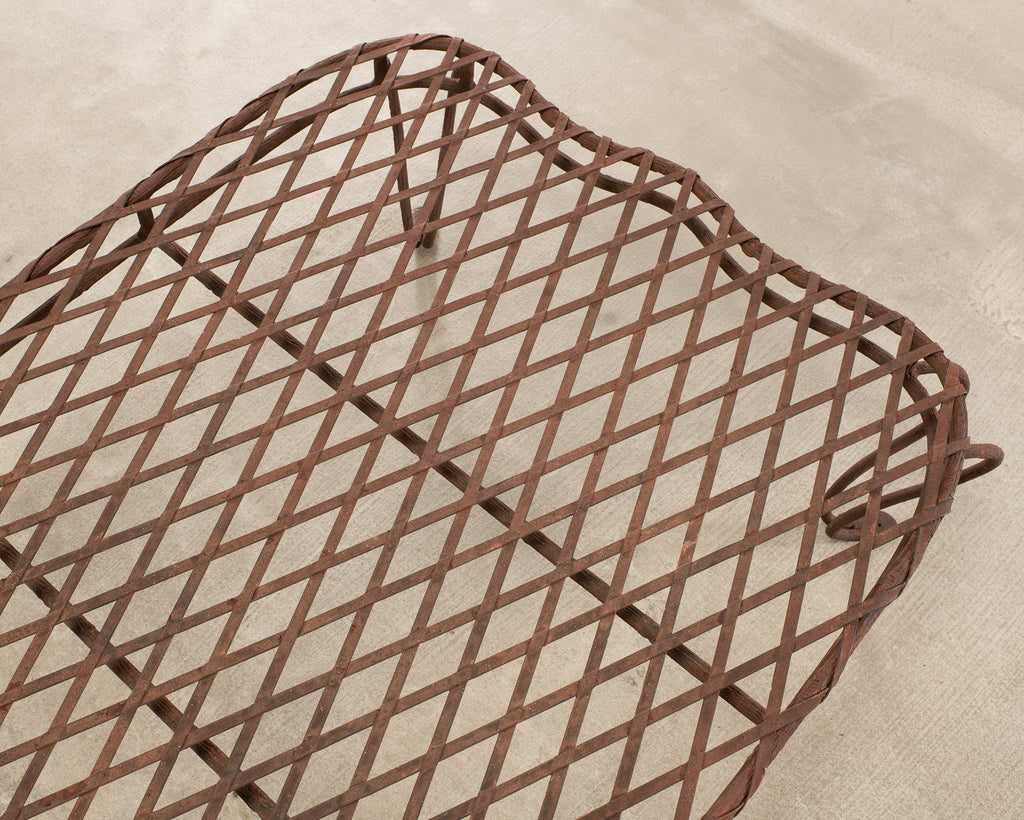 Rose Tarlow Melrose House Twig Iron Garden Chaise Lounge