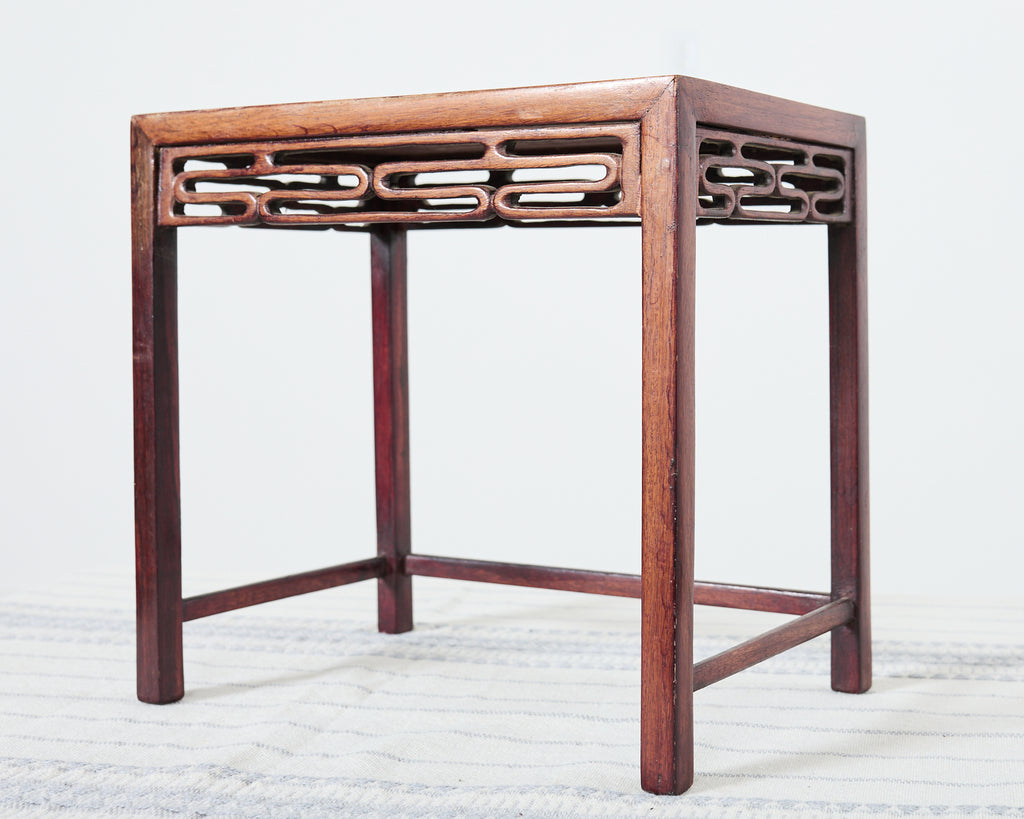 Set of Four Diminutive Chinese Export Hardwood Nesting Tables