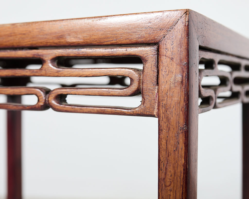 Set of Four Diminutive Chinese Export Hardwood Nesting Tables