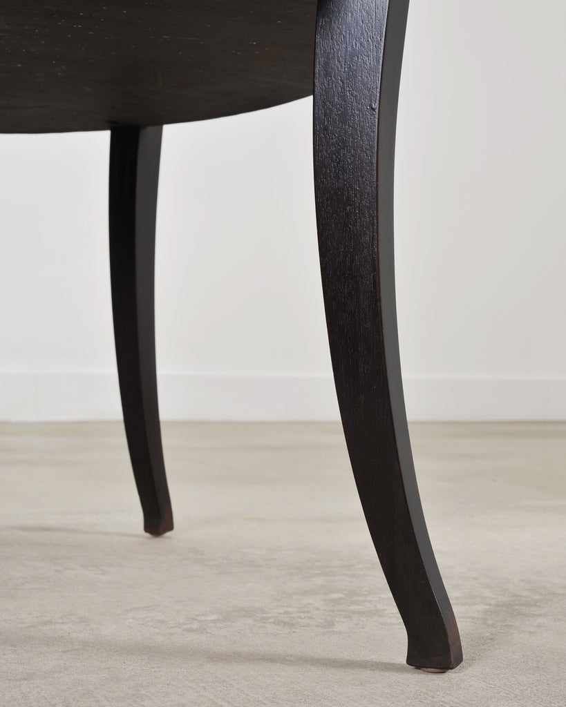 Barbara Baker for Baker Art Deco Walnut Fluted Center Table