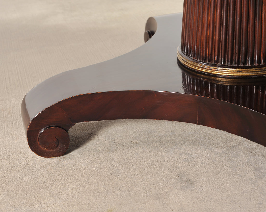 Thomas Pheasant for Baker Mahogany Round Pedestal Dining Table