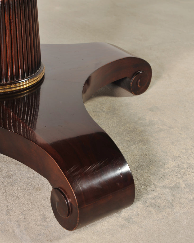 Thomas Pheasant for Baker Mahogany Round Pedestal Dining Table