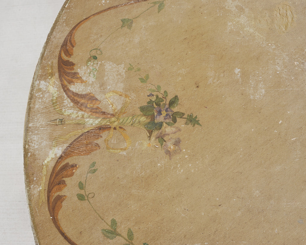 19th Century Venetian Painted Center Table with Scalloped Apron