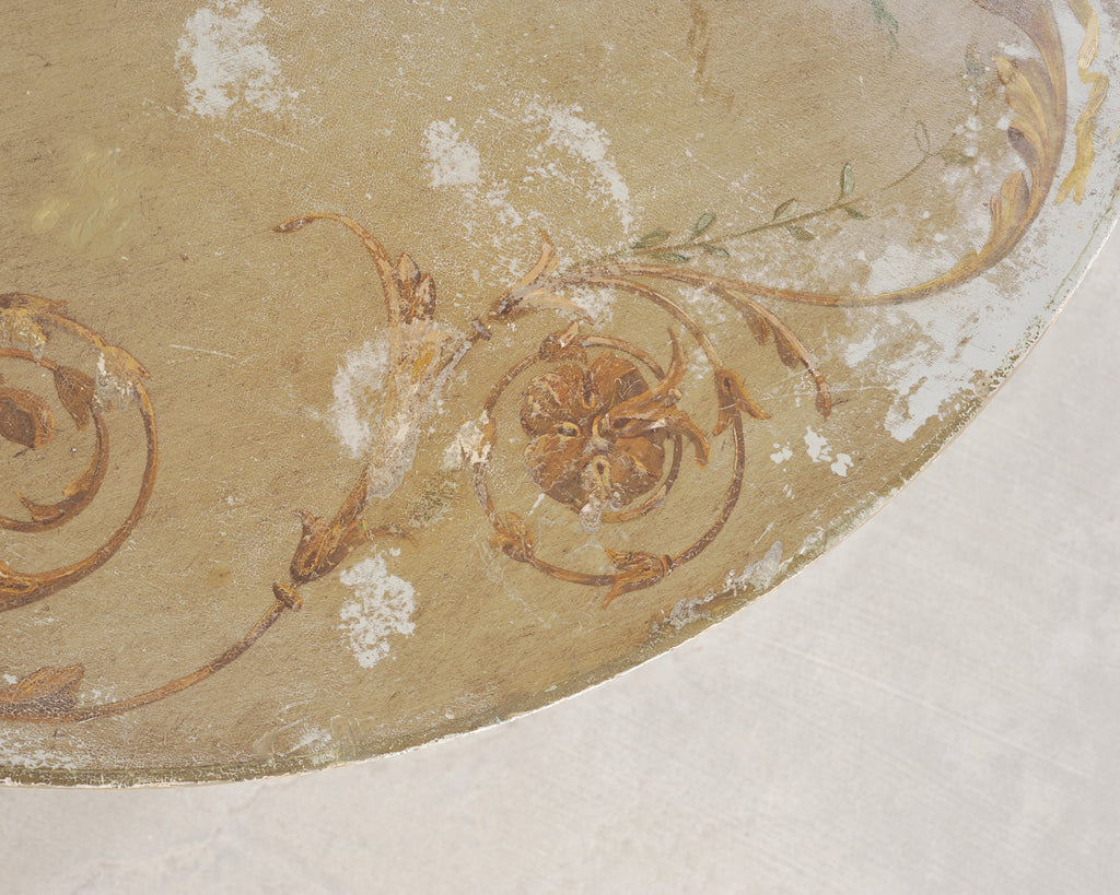 19th Century Venetian Painted Center Table with Scalloped Apron
