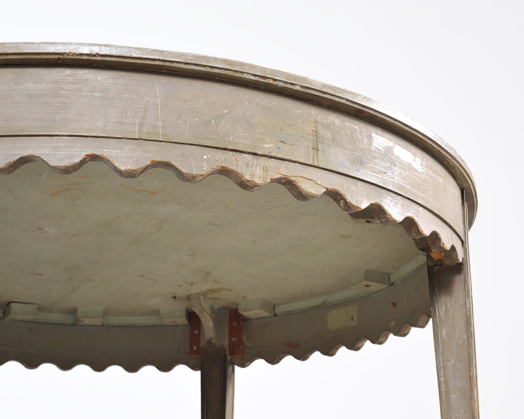 19th Century Venetian Painted Center Table with Scalloped Apron