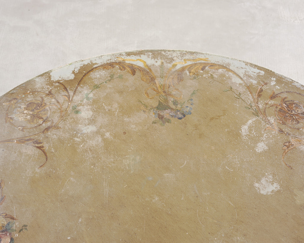 19th Century Venetian Painted Center Table with Scalloped Apron