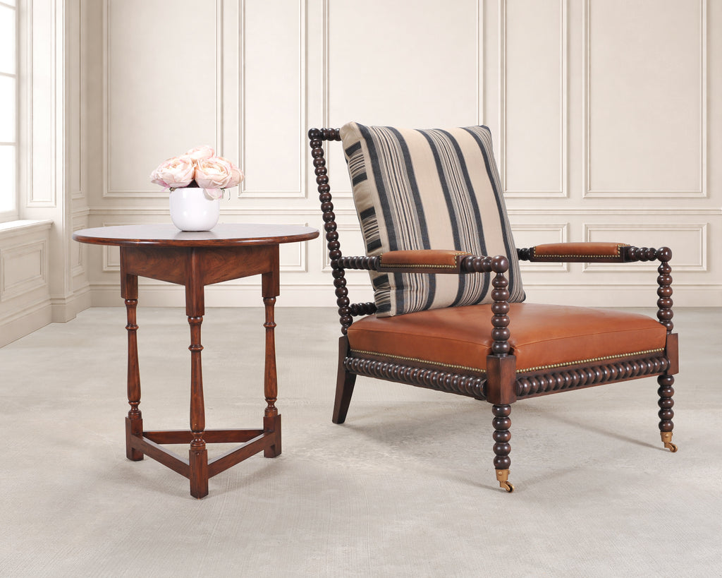 Ralph Lauren Country English Style Walnut Cricket Pub Table