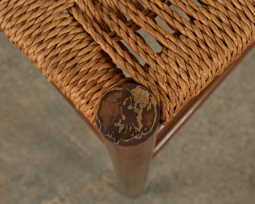 Set of Four Italian Paolo Buffa Style Walnut Dining Chairs