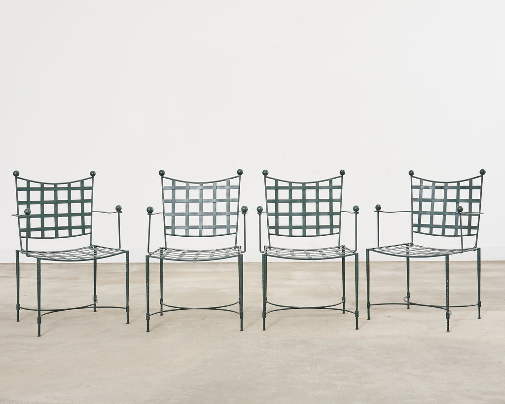 Mario Papperzini for Salterini Iron Garden Dining Suite