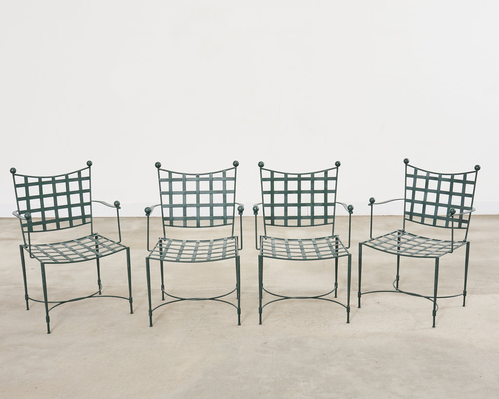 Mario Papperzini for Salterini Iron Garden Dining Suite