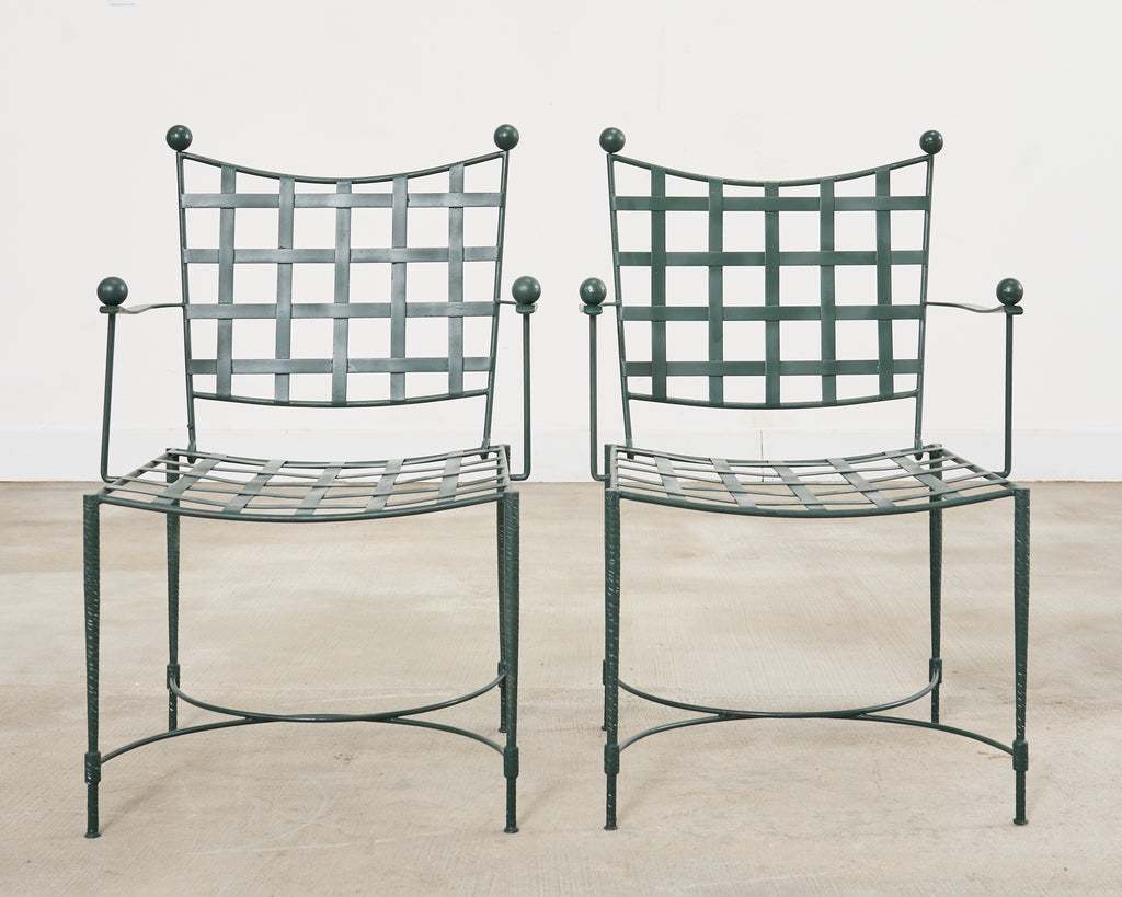 Mario Papperzini for Salterini Iron Garden Dining Suite