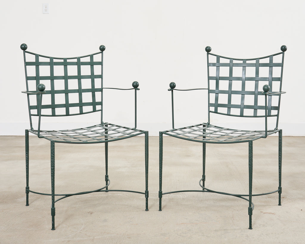 Mario Papperzini for Salterini Iron Garden Dining Suite