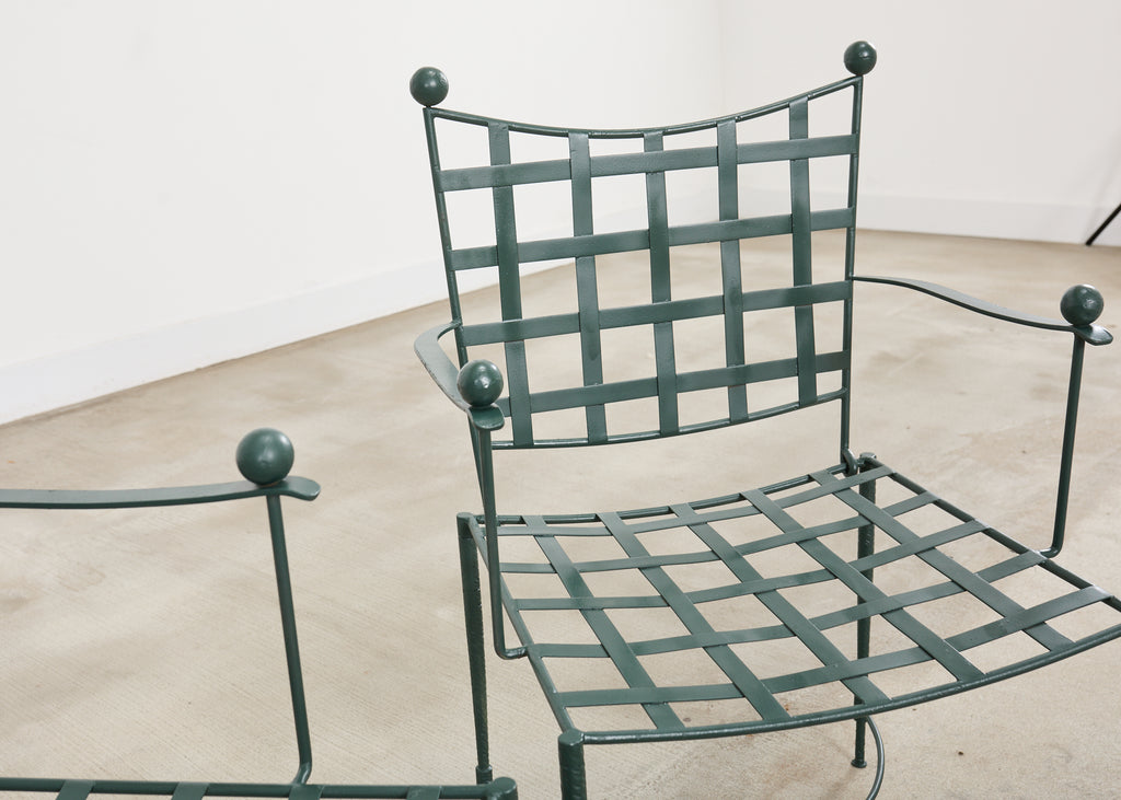 Mario Papperzini for Salterini Iron Garden Dining Suite