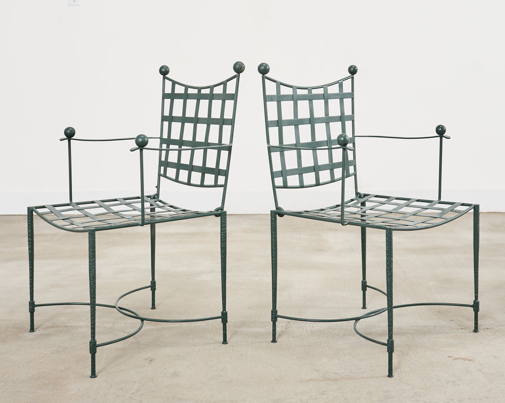 Mario Papperzini for Salterini Iron Garden Dining Suite
