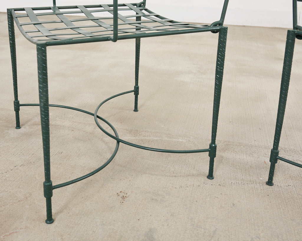 Mario Papperzini for Salterini Iron Garden Dining Suite