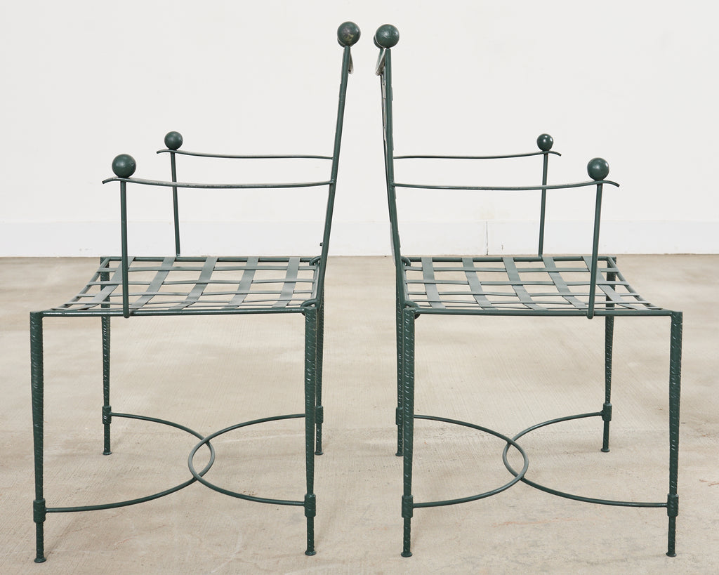 Mario Papperzini for Salterini Iron Garden Dining Suite