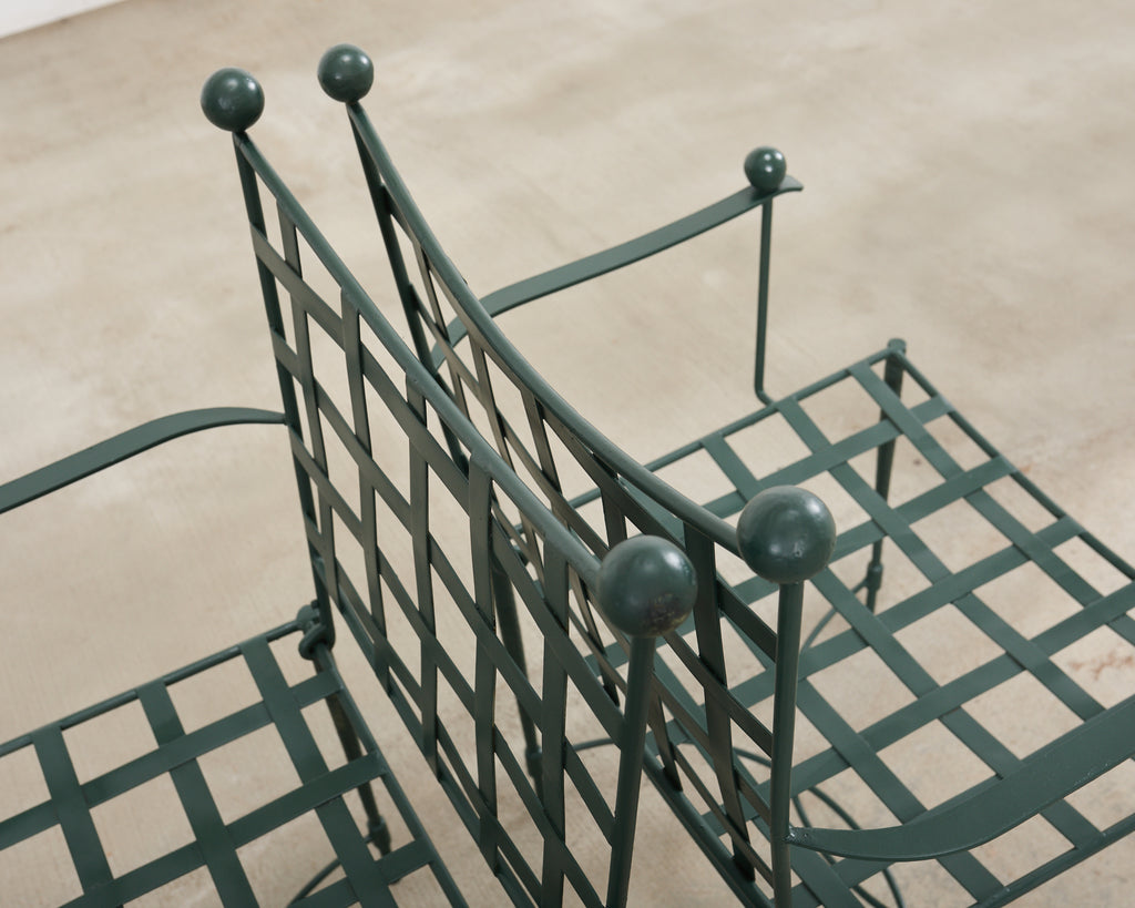 Mario Papperzini for Salterini Iron Garden Dining Suite