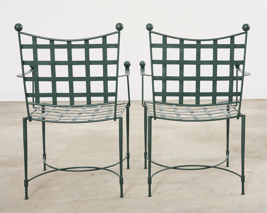 Mario Papperzini for Salterini Iron Garden Dining Suite