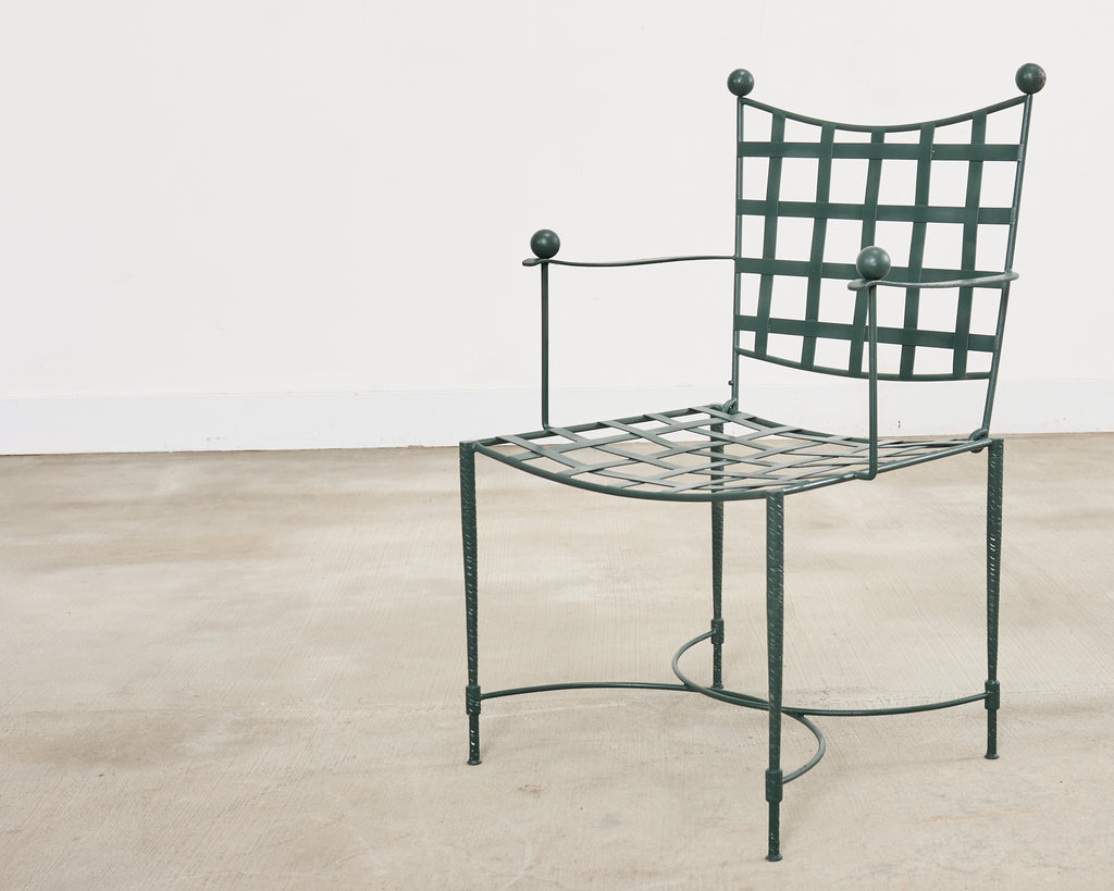 Mario Papperzini for Salterini Iron Garden Dining Suite