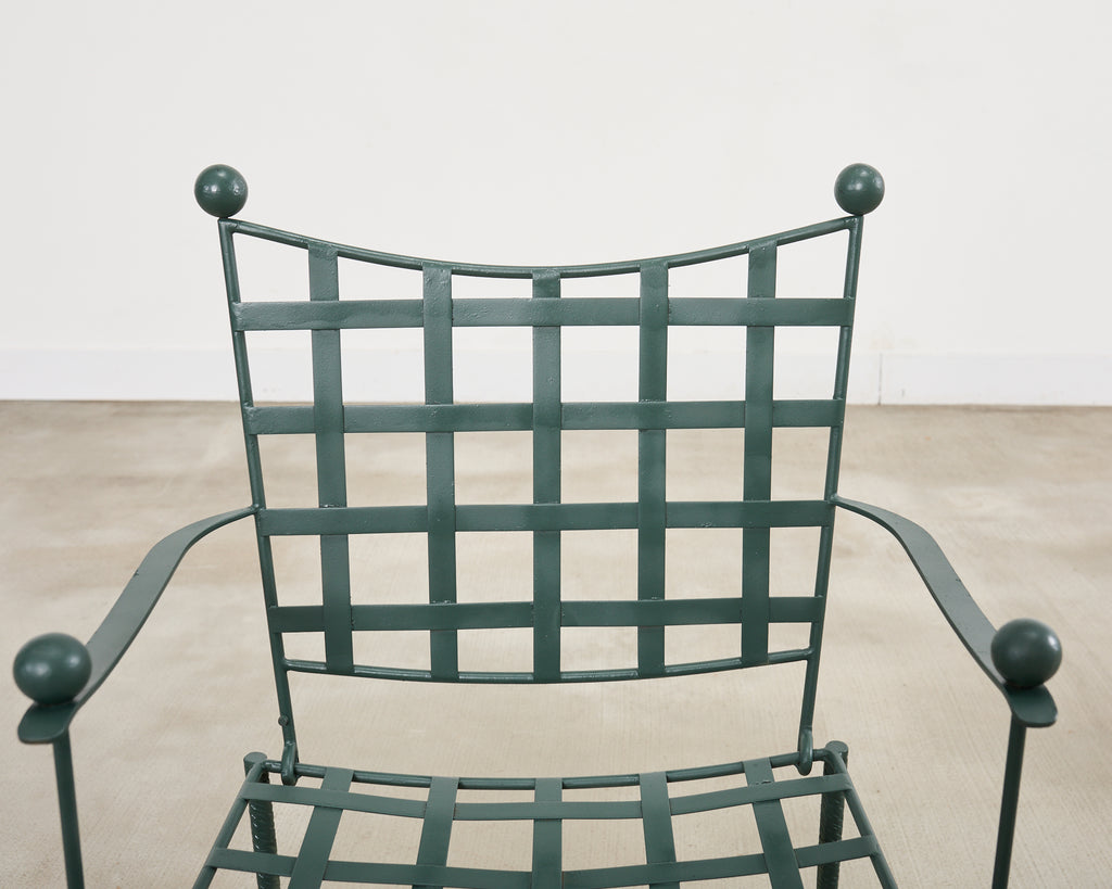 Mario Papperzini for Salterini Iron Garden Dining Suite